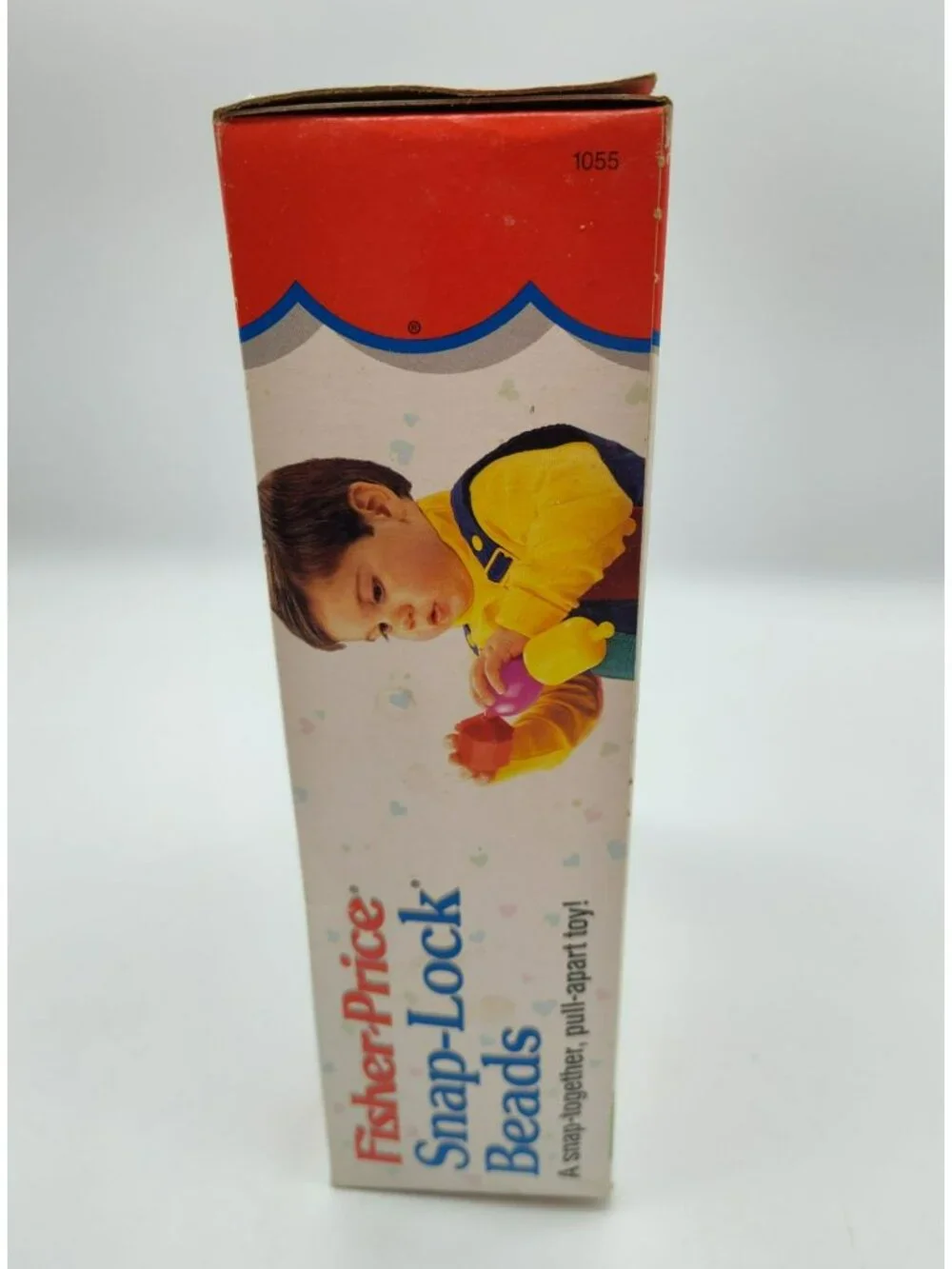 Vintage 1994 Fisher Price 13 Snap-Lock Beads Toy in Original Damaged Box
